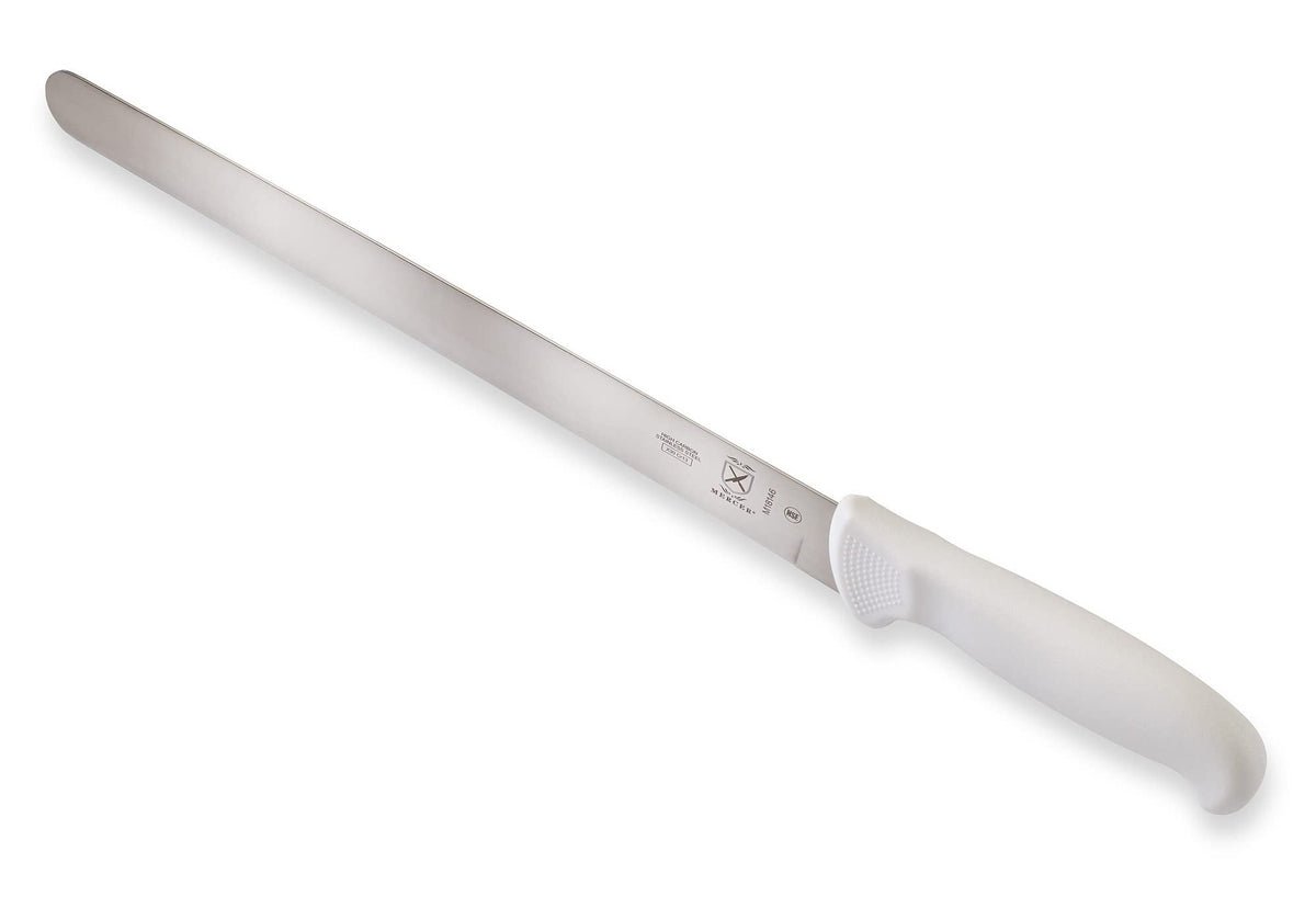 Mercer Culinary Ultimate White 12" Plain Edge Slicer Knife