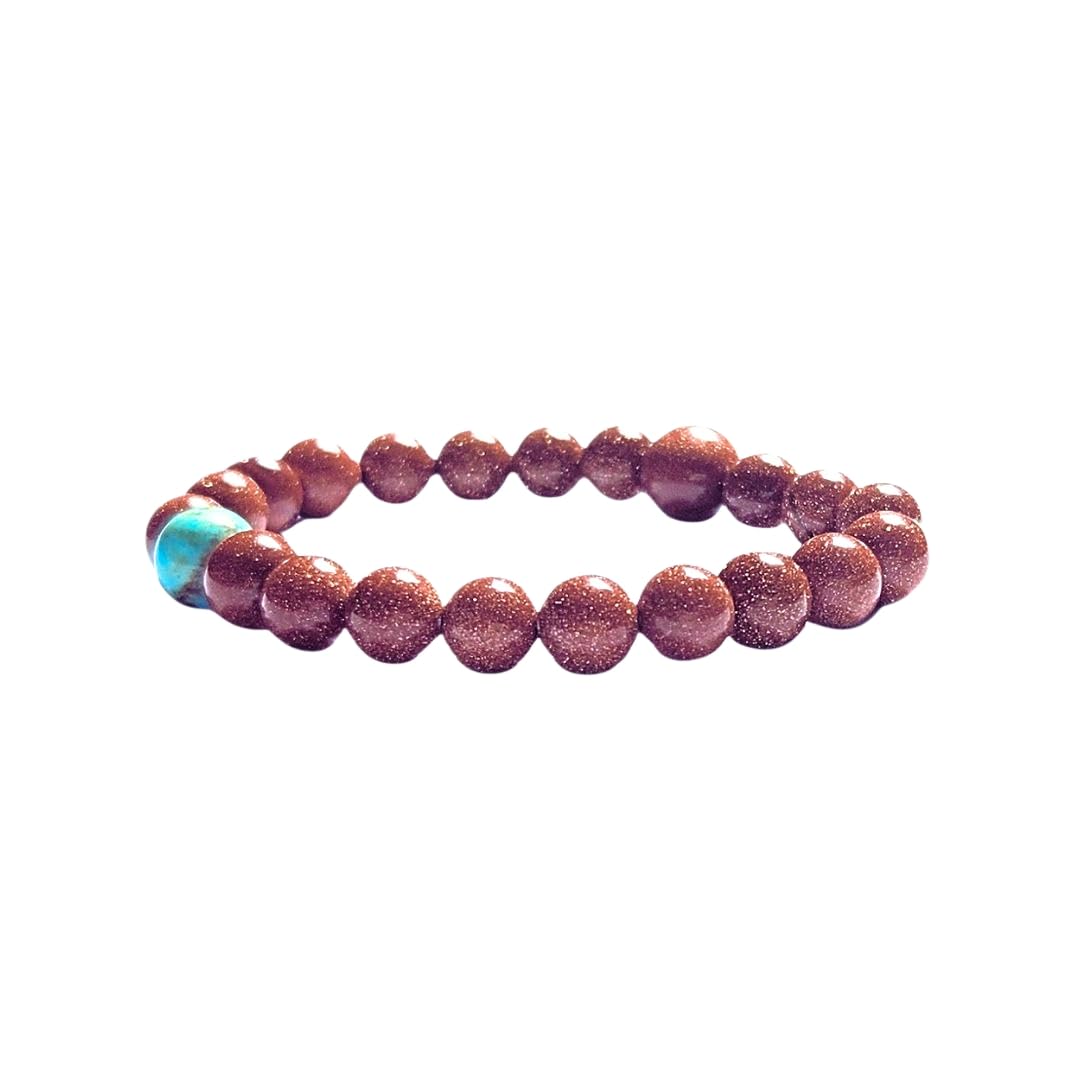 Handmade Jewelry: Crystal Bracelets for Women with Natural Gemstones - Boho Gifts by IMEL Studio (Turquoise Joy Radiance for revitalization and immunity)