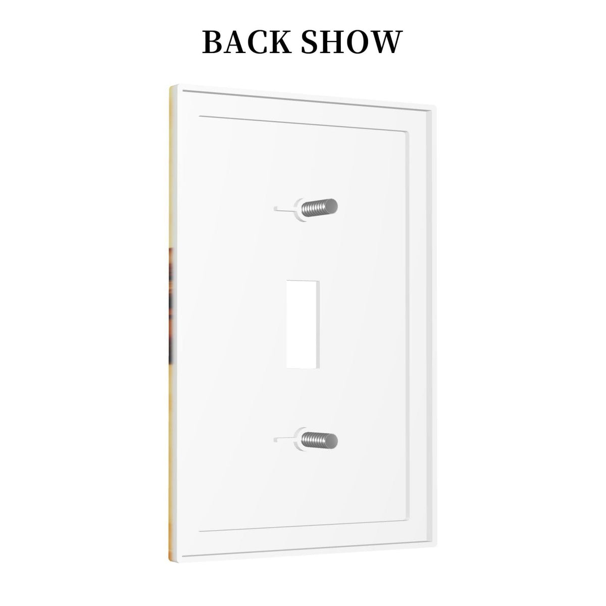 Decorative Art Light Switch Covers Baseball Single Toggle Wall Plate Decorative Switchcover Electrical