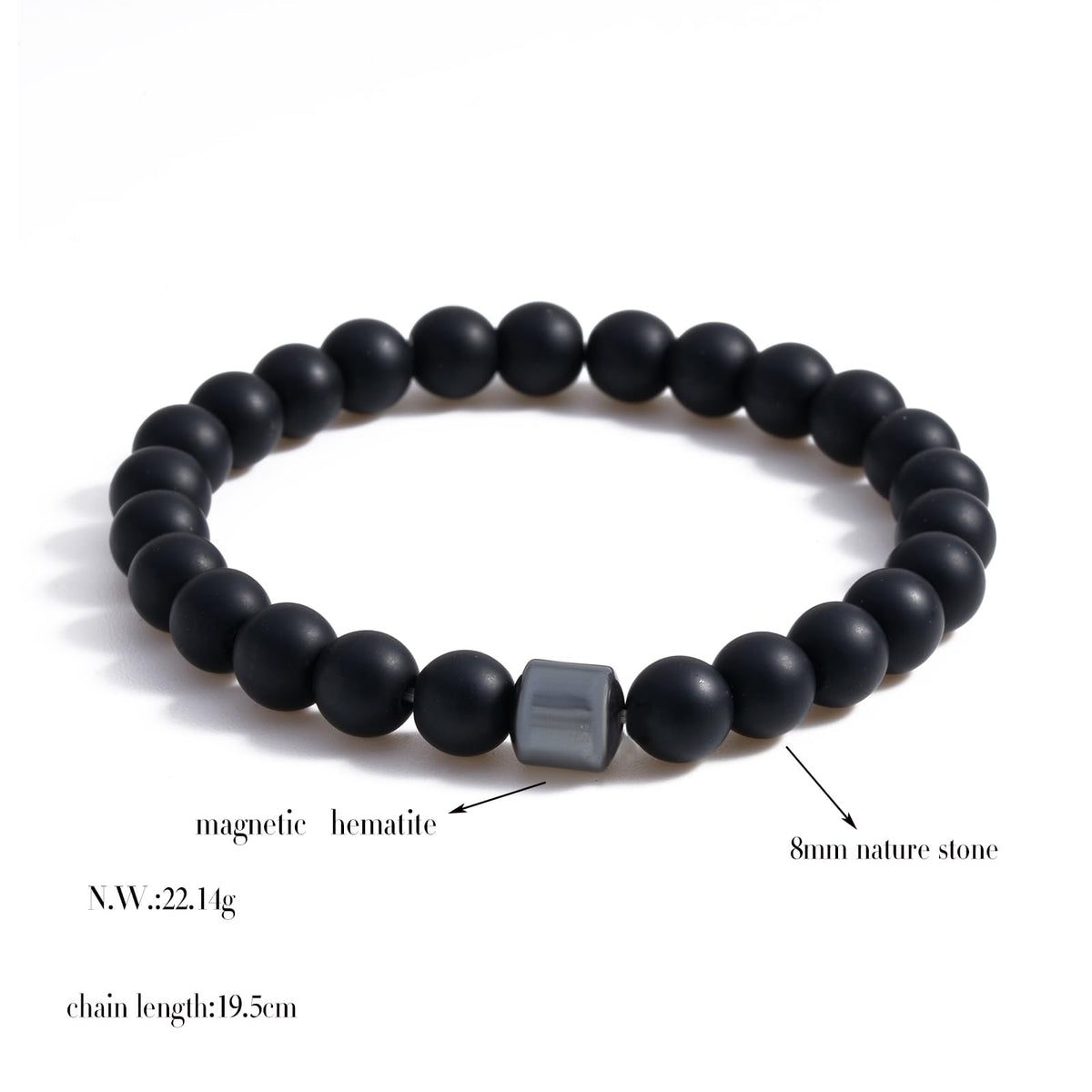 ZHDHDQ 3PCS Glame Anti Alcohol Bracelet for Men Women Black Bead Tiger-eye Stone Volcanic Stone Reduce the Urge Drinking Alcohol Manifestation Relieve Anxiety Stress Jewelry Gift