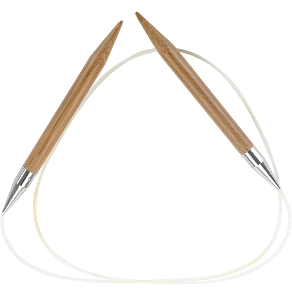 ChiaoGoo Circular 40 inch (102cm) Bamboo Dark Patina Knitting Needle Size US 15 (10mm) 2040-15