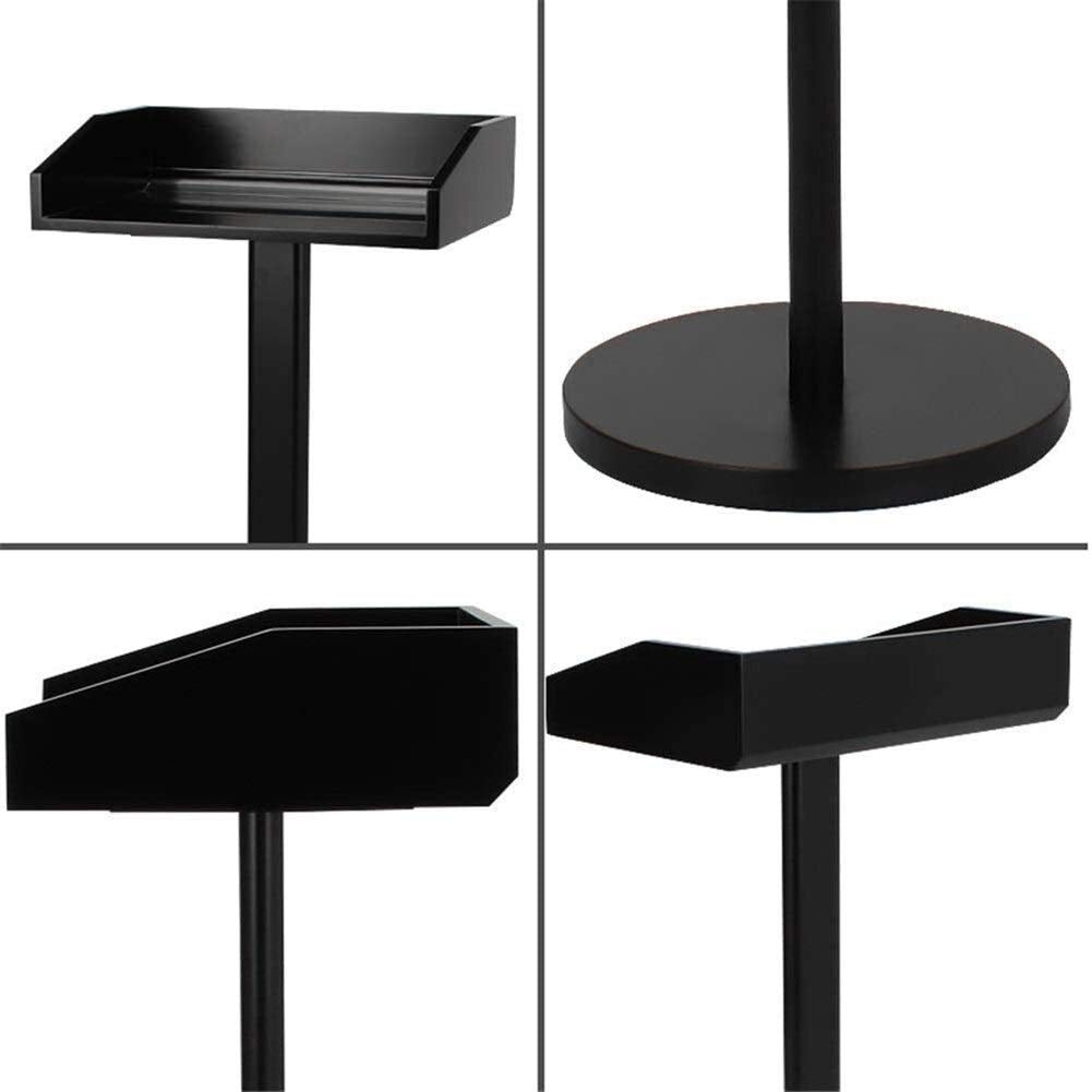 Lectern Podium Stand, Hotel Restaurant Entrance Podium Welcome Table Speaking Stage Master of Ceremonies Ideal for Sermons and Presentations Black