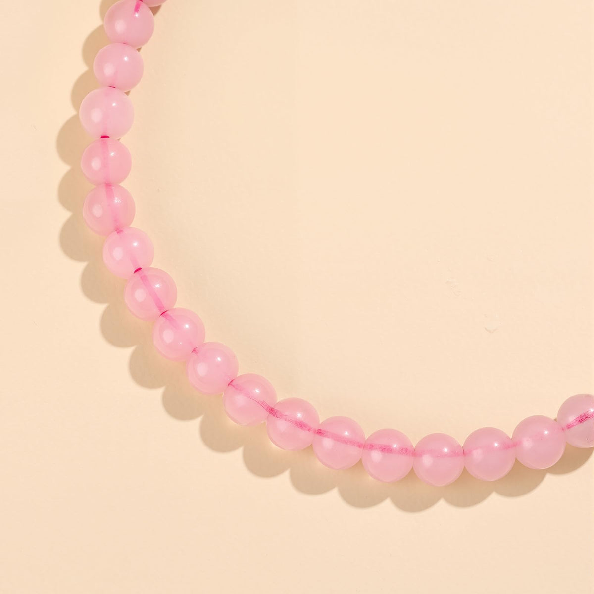 GolbalJew Natural Gemstone Beads Bracelets Healing Crystal Stone Beaded Bracelet for Women Men Handmade Spiritual Jewelry Gifts, 4mm Rose Quartz Round Beads