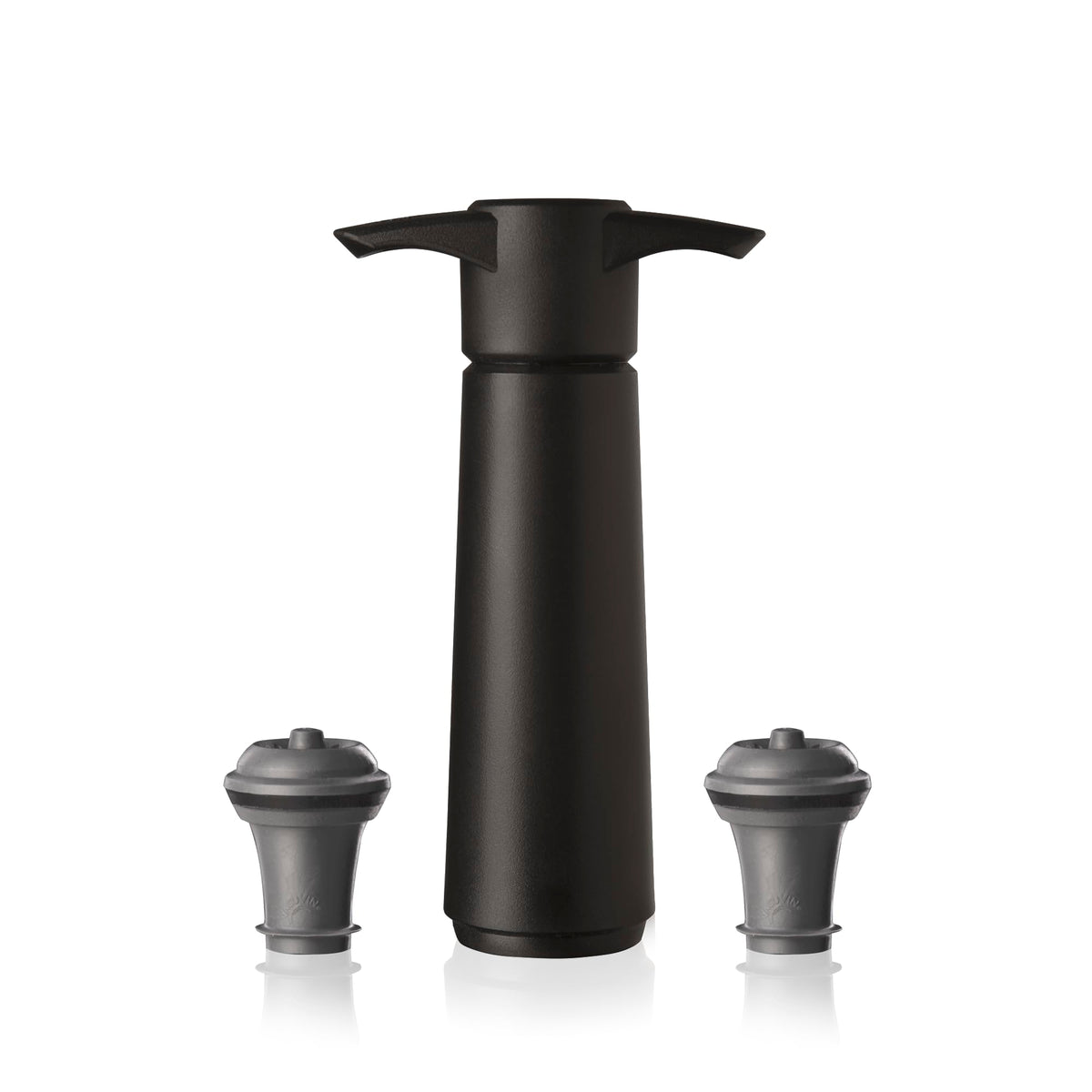 Vacu Vin Original Wine Saver with 2 Vacuum Bottle Stoppers – Wine Preserver Pump for Red or White Wine – Manual Air Remover System – Airtight Seal – Keep Wine Fresh Longer – Black