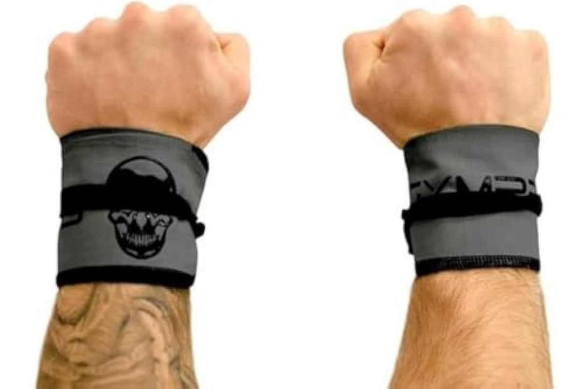 Gymreapers Strength Wrist Wraps for Cross Training, Olympic Lifting, Strength, WOD Workouts, Calisthenics - Strong Wrist Support for Men and Women - Fits All Wrist Sizes | Men and Women (Gray)