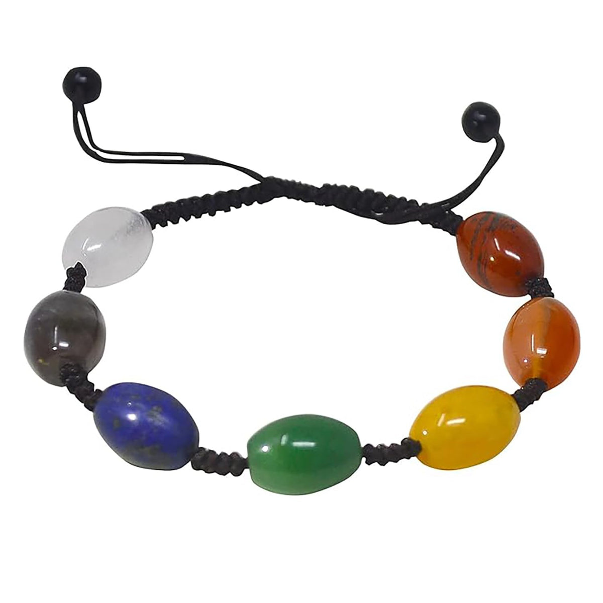 XJYWSH 7 Chakra Crystals,Gems Beaded Ankle Bracelets for Women Spiritual Energy Meditation Yoga Healing Crystal Bracelet Mom's Gifts