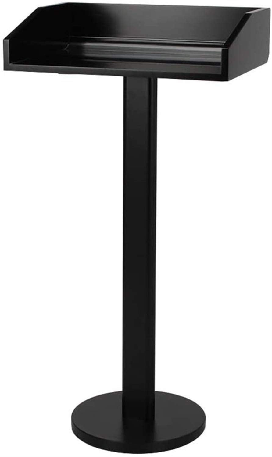Lectern Podium Stand, Hotel Restaurant Entrance Podium Welcome Table Speaking Stage Master of Ceremonies Ideal for Sermons and Presentations Black