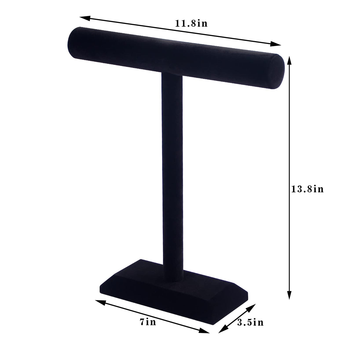 Pangkeep Necklace Holder,Black Velvet Jewelry Display Stand for Selling,13.8 Inches Tall Jewelry Holder.