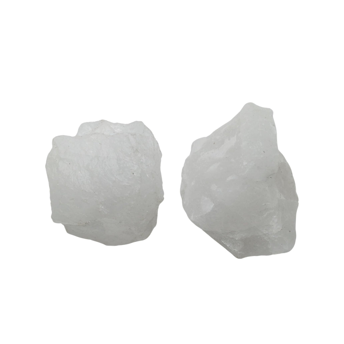 Karma Gems 5 Pcs White Quartz Natural Crystals - Raw Cool Agate Crystal Stones - Rocks for Tumbling Collections for Kids - Chakra Healing Gemstones - Meditation and Reiki Stones