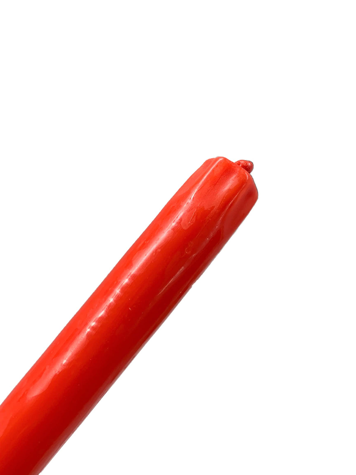 D'light Online Bittersweet Red Orange Elegant 12" Taper Premium Quality Candles, Unscented, Hand-Dipped Tapered Candles, Dripless and Smokeless - Set of 12 Individually Wrapped (12 Inch, Bittersweet)