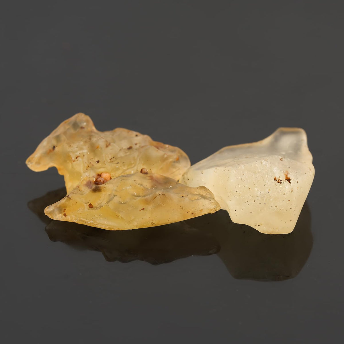 CRYSTALINES (2pcs Natural Raw Libyan Desert Glass Tektite Stone, Genuine Libyan Gold Tektite Rough Stone, Wicca & Reiki Healing Crystals, Meteorite Gems Collector Specimen