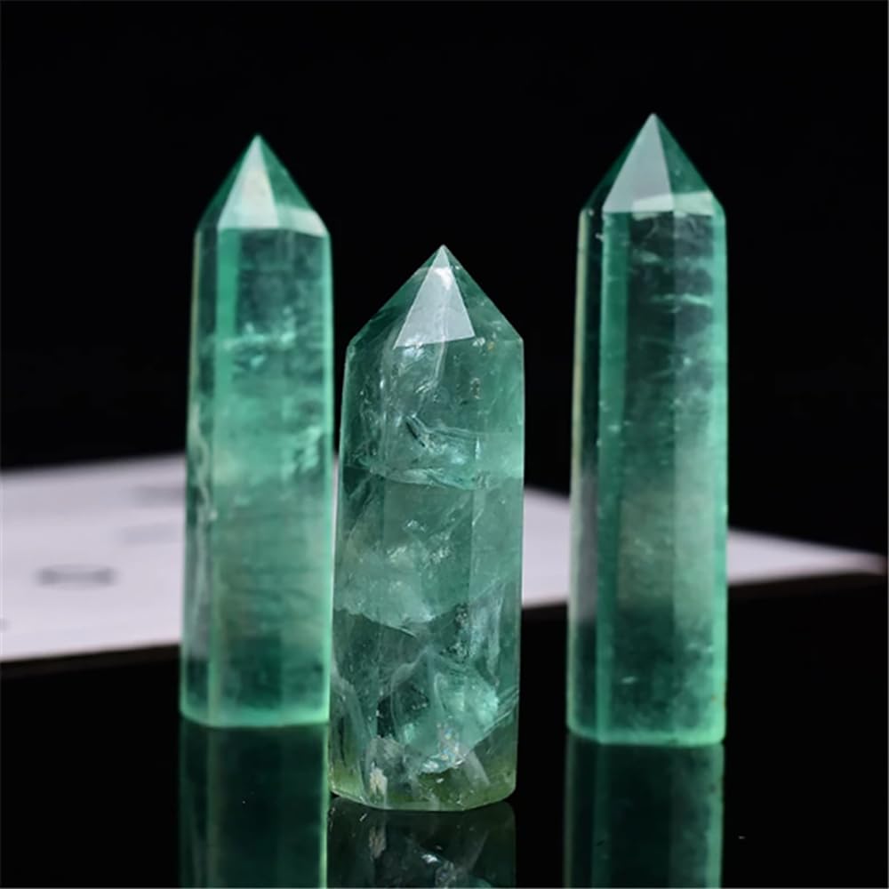 Natural Stone and Crystals Point Wand Reiki Healing Stone Rose Quartz Amethyst Home Decor Mineral Stones Crafts Crystal Amethyst Cornucopia 7-8cm 7pcs Set