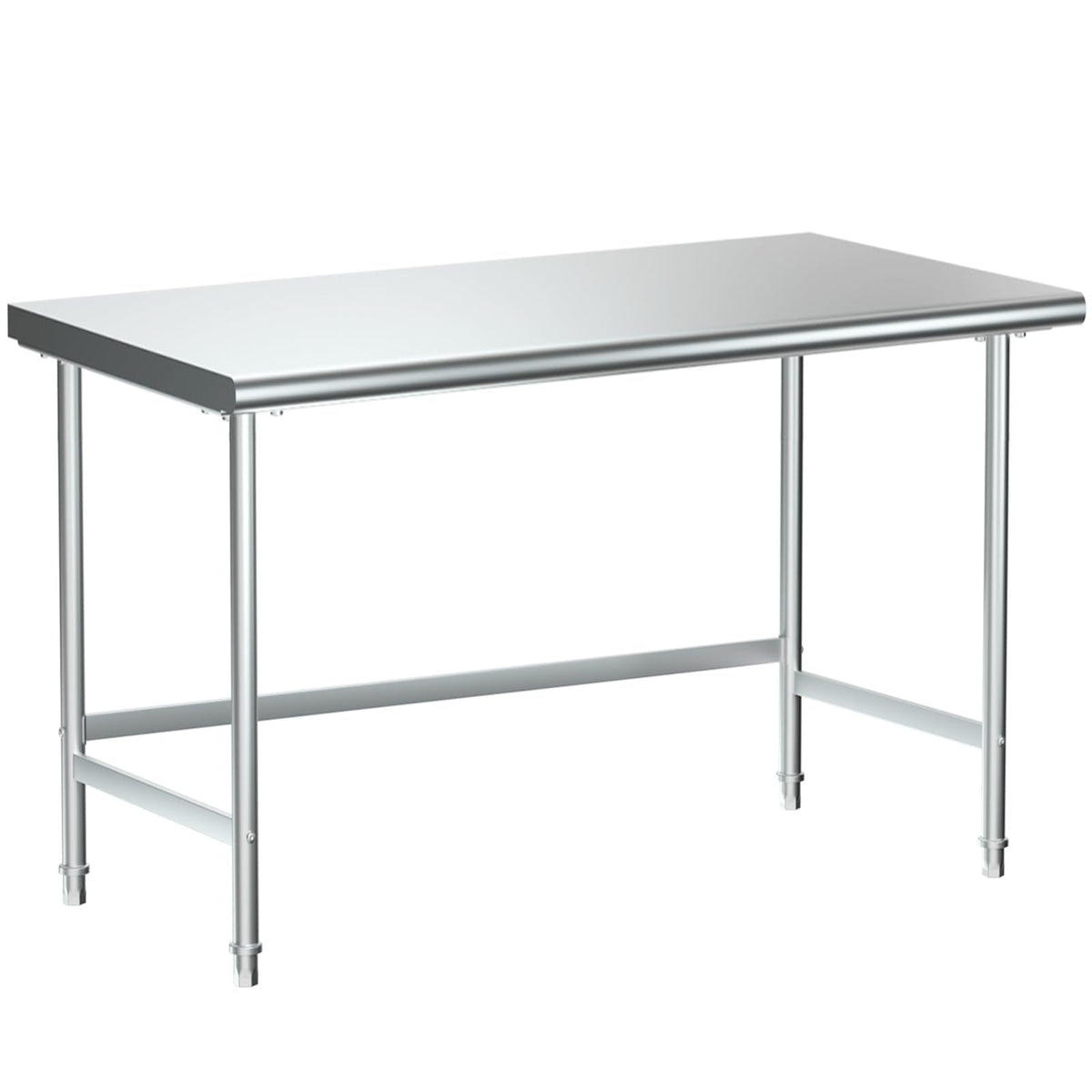 Treshin Stainless Steel Work Table Open Base 30" X 60", Commercial Heavy Duty Prep Table for Kitchen, Restaurant, Home, Hotel, Laundry