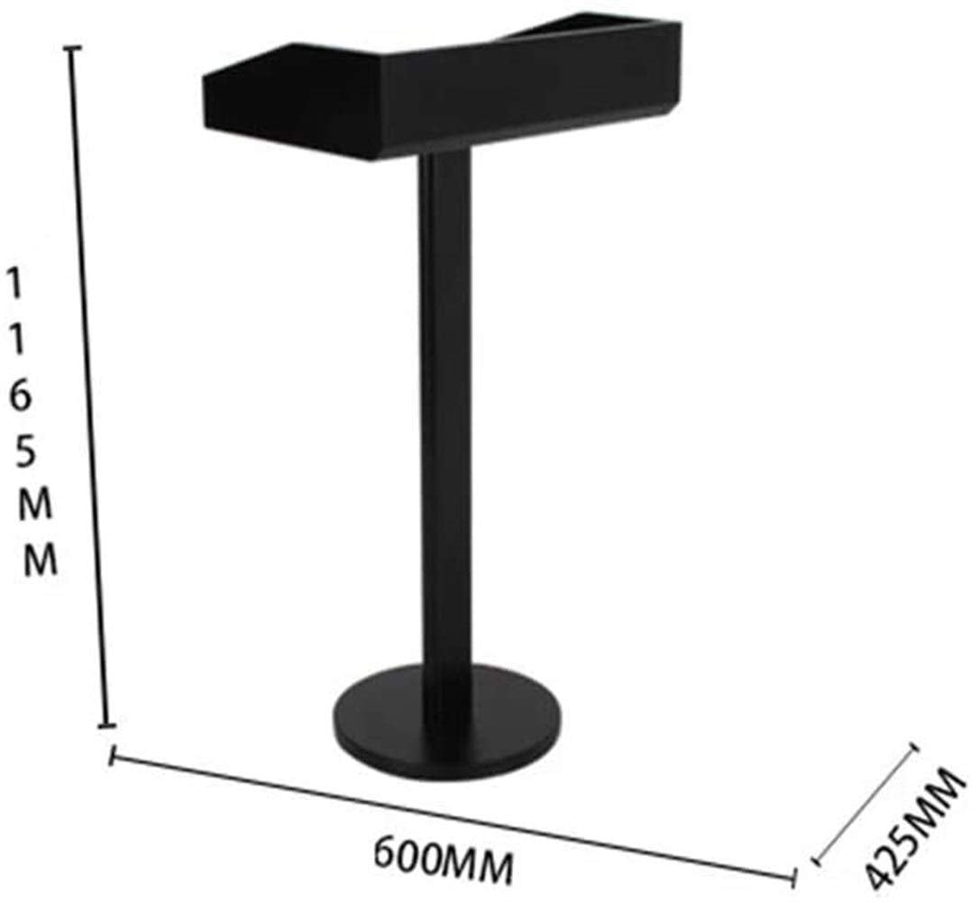 CAMBOS Lectern Podium Stand, Lectern Podium Stand,Hotel Restaurant Entrance Podium Welcome Table Speaking Stage Master of Ceremonies Ideal for Sermons and Presentations Black