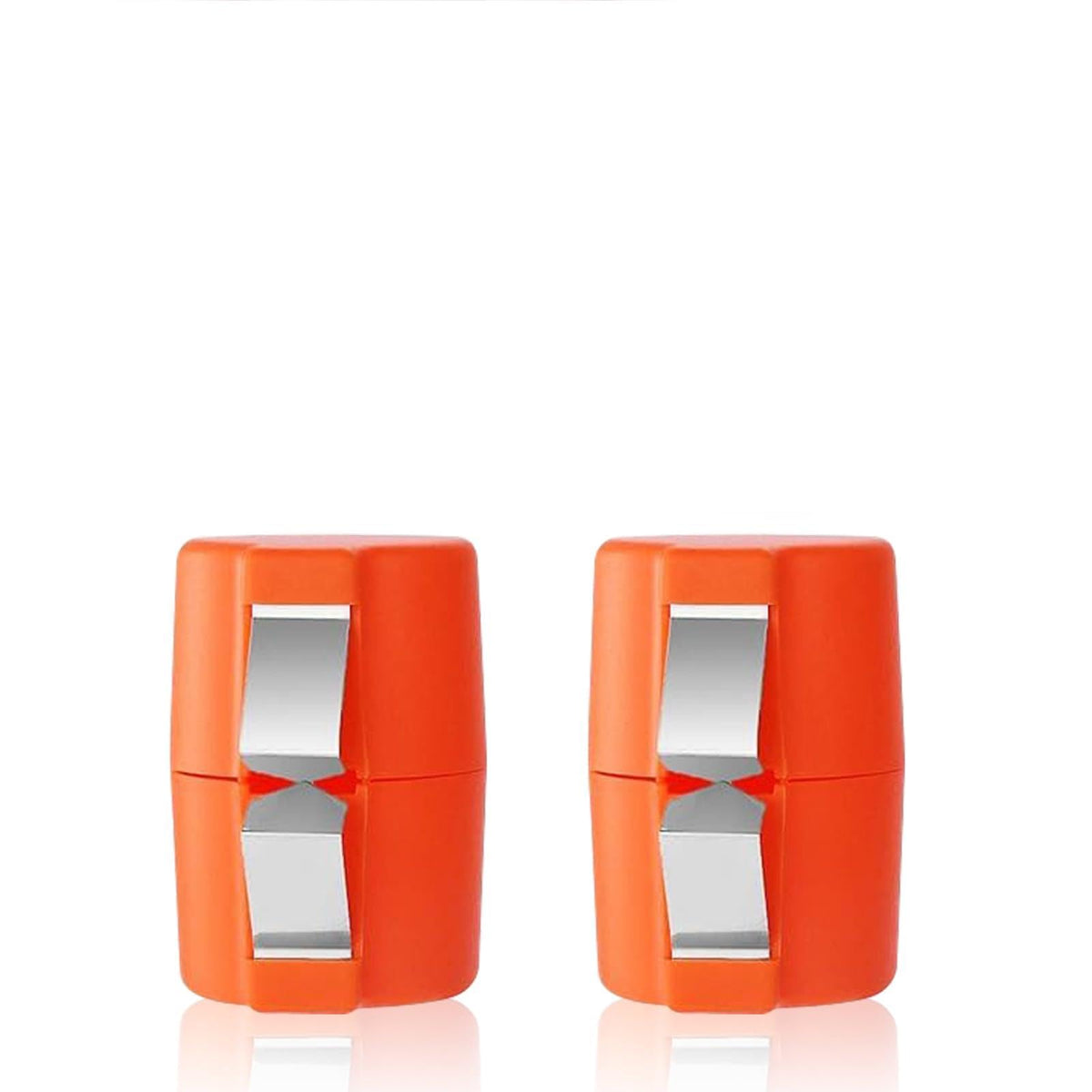 2026 Upgrade Egg Shell Opener Egg Cracker Tool, Eggs Separator Tools for Raw and Hard Boiled Eggs Peeler Shell Remover, Egg Cracking Peeling Tool Cutter Home Kitchen, 2 Pcs, Orange