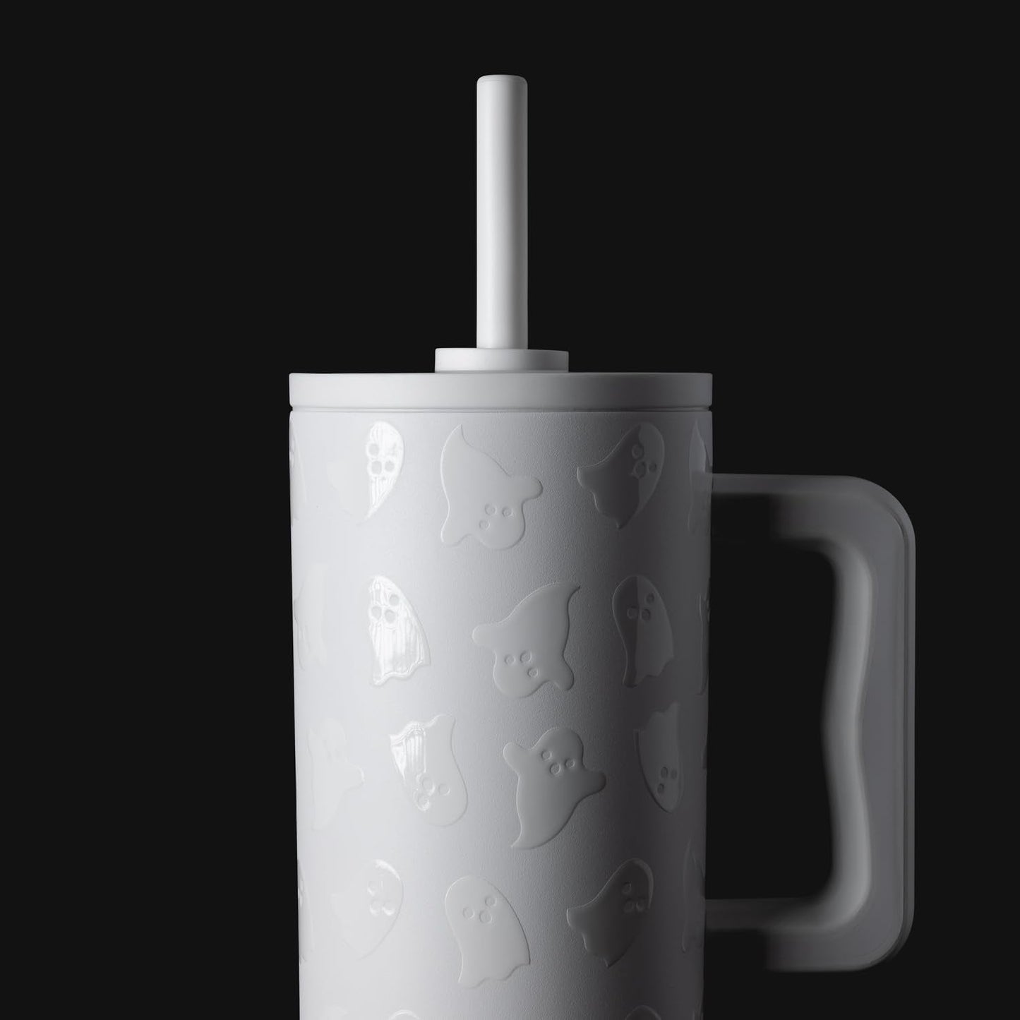 Simple Modern Halloween 40 oz Tumbler with Handle and Straw Lid | Leak-Proof Insulated Stainless Steel Water Bottle Travel Mug | Gifts for Women Men Him Her | Trek Signature | Cute Ghosts