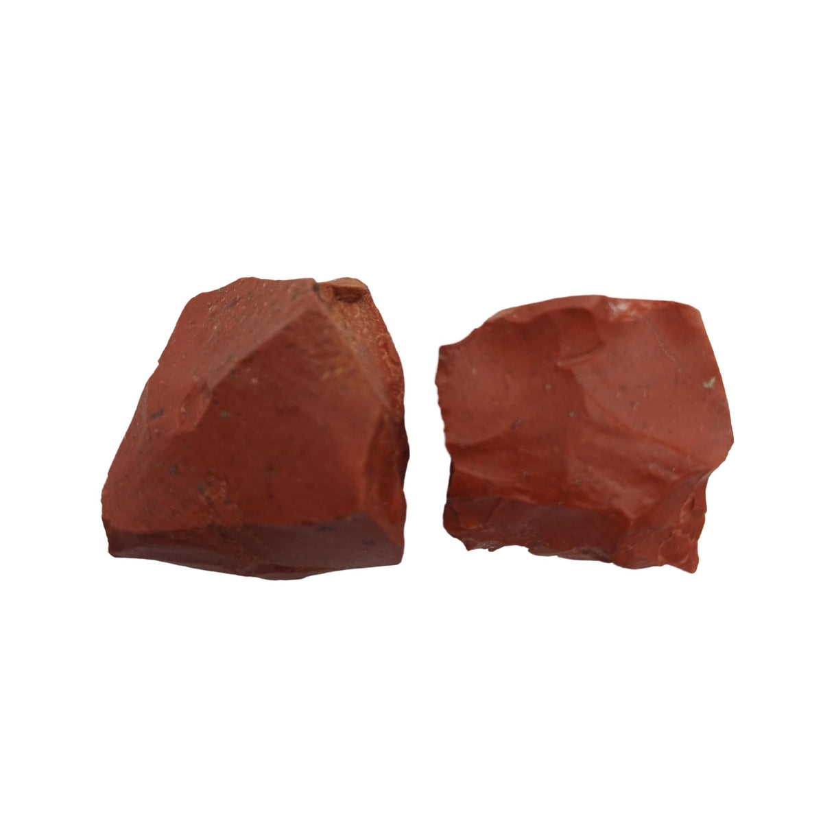 Karma Gems 5 Pcs Rough Red Jasper Natural Crystals - Raw Crystal Rocks for Tumbling - Cool Agate Stone Perfect Collections for Kids - Enhance Personal Luck - Help to Meditation and Concentrate