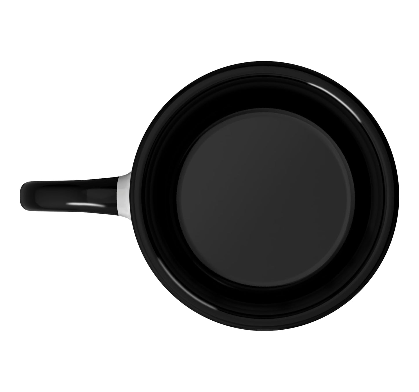 Halloween Moon Phases Crescent Pattern Retro Lunar Design Ceramic Mug, Black/White