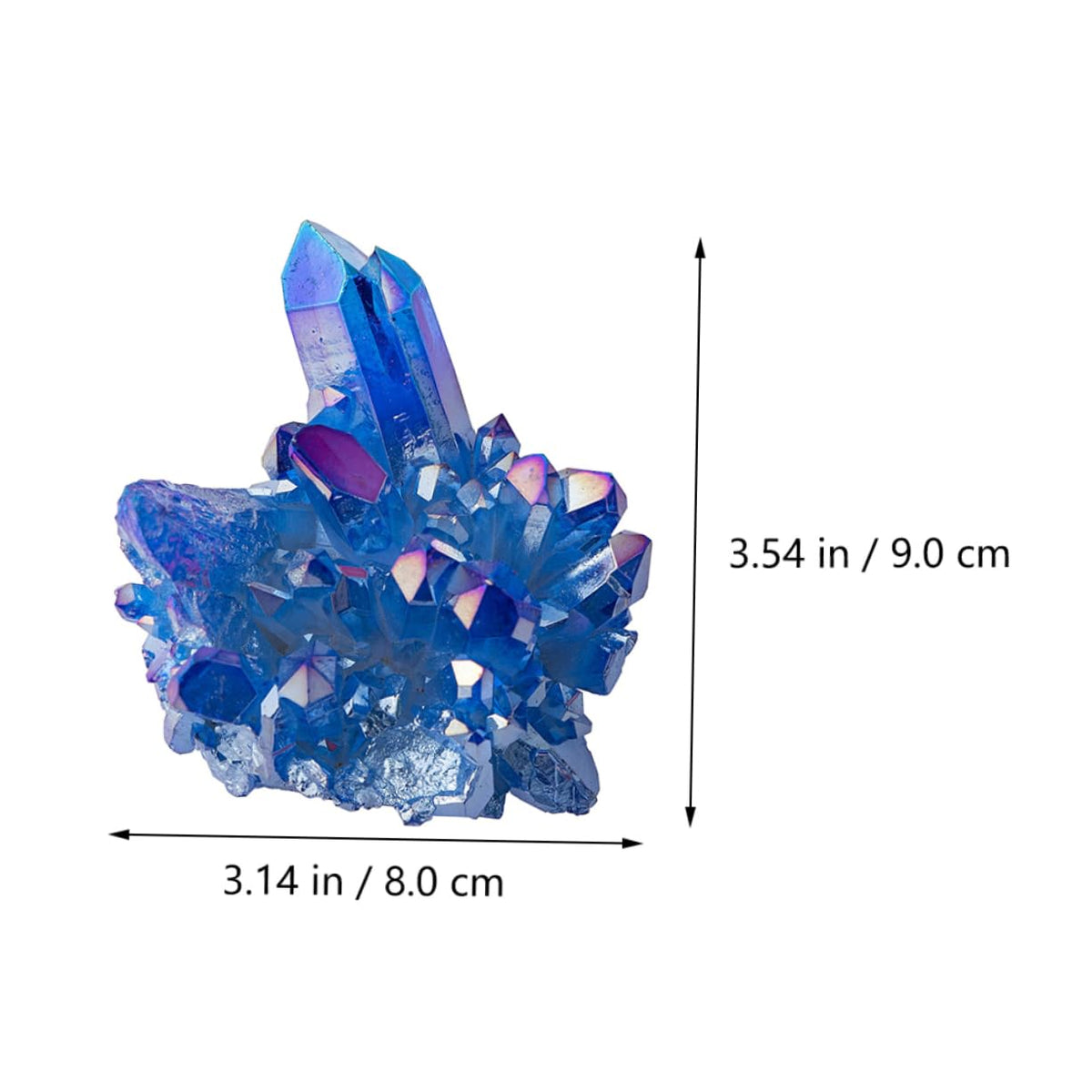 IMIKEYA 2pcs Sapphire Cluster Blue Crystal Stones Geode Specimen Drusy Geode Aquarium Crystal Stone Crystal Sculpture Spiritual Blue Healing Tumbled Gem Clusters Amethyst Cluster Mineral