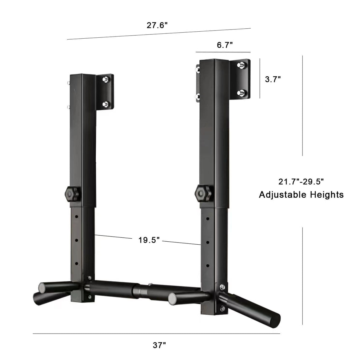 Wall Mount Pull Up Bar, Joist Mount Pull Up Bar, Beam and Rafter Mounted Chin Up Bar for Home Gym With Wood Mount and Wall Mount Screws (Black1)