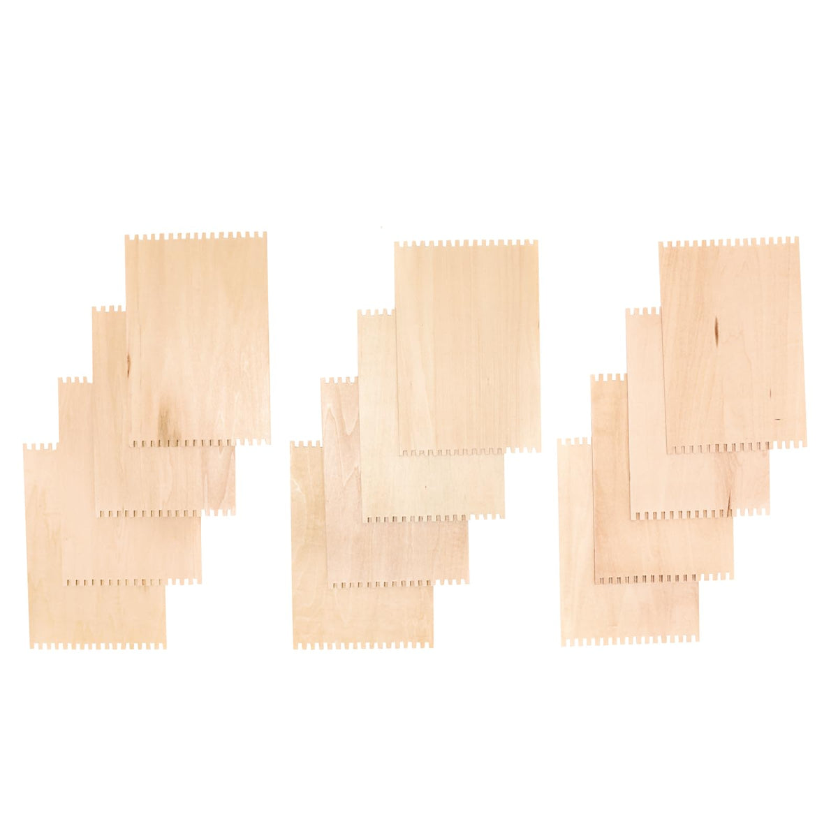 Colorations RLOOM Beginners Wooden Loom, Set of 12, for Kids, Arts & Crafts, Weaving, Craft Activity, Motor Skills, Critical Thinking, Basket, Jewelry, Crochet, Teaching, Educational