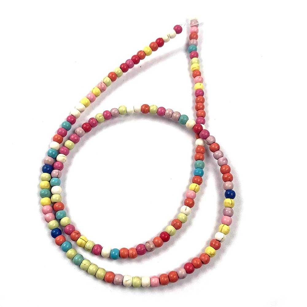 12mm 30pcs Beads Round Shape Howlite Turquoises Natural Stone Bracelets Pendants Charms Earrings Round Accessories Crafts Wholesale (12mm, Mix Color)