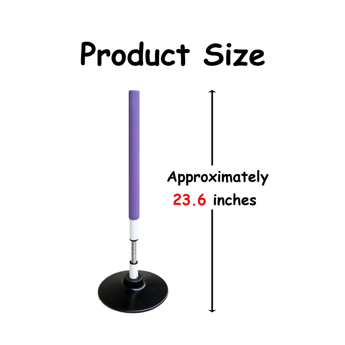 TNZMART Soccer Agility Poles Training Equipment Foam Padded Spring Loaded for Basketball Football Practice Drill Speed and Sports Gear (Purple 4, 1.9 FT)