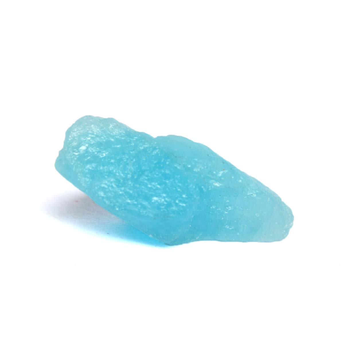 GEMHUB AAA++ Quality Raw Sky Blue Aquamarine Chunk 13.00 Carat Rough Natural Aquamarine Healing Crystal Gemstone Necklace