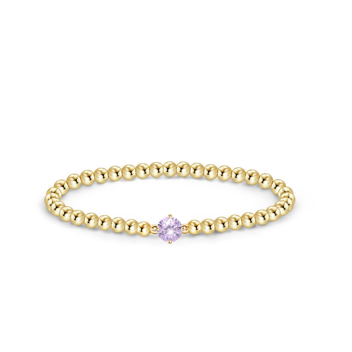 Free bird June Birthstone Bracelets for WomenTrendy Dainty 14K Gold Plated Alexandrite Bracelet Non Tarnish Stackable Friendship Bracelets Jewelry Gifts for Best Friend