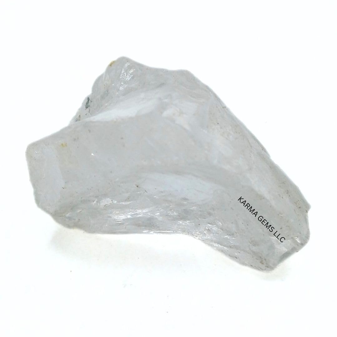 Karma Gems 5 Pcs Clear Quartz Natural Stones - Raw Tumbling Rocks for Kids Collections - Cool Agate Crystals - Perfect for Enthusiasts and Witchcraft Rituals - Chakra Energy Balancing, and Meditation