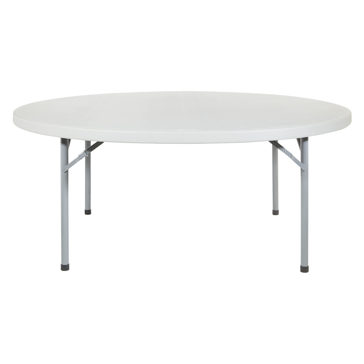 Office Star Resin Folding Table for Banquets, Picnics, and Parties, 71 Inch, Round