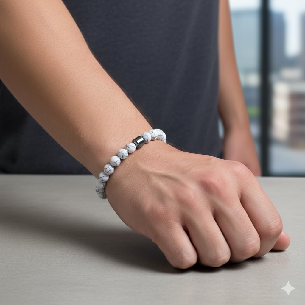 ZHDHDQ 3PCS Glame Anti Alcohol Bracelet for Men Women，Stone Volcanic Stone Reduce the Urge Drinking Alcohol Manifestation Relieve Anxiety Stress Jewelry Gift (grey/emerald green/ashen)