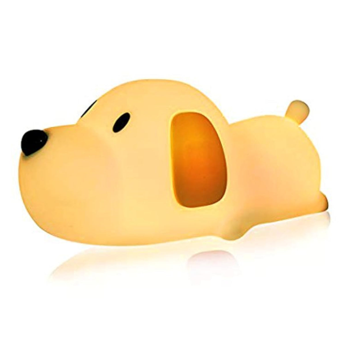 S NMT Silicone LED Papa Puppy Night Light Touch Sensor Switching Night Lamp, Transform Between Warm White 2700K and White 6500K, Safe SIL+ABS, Sleep Timer Setting for Kids Babies Bedside and Nursery