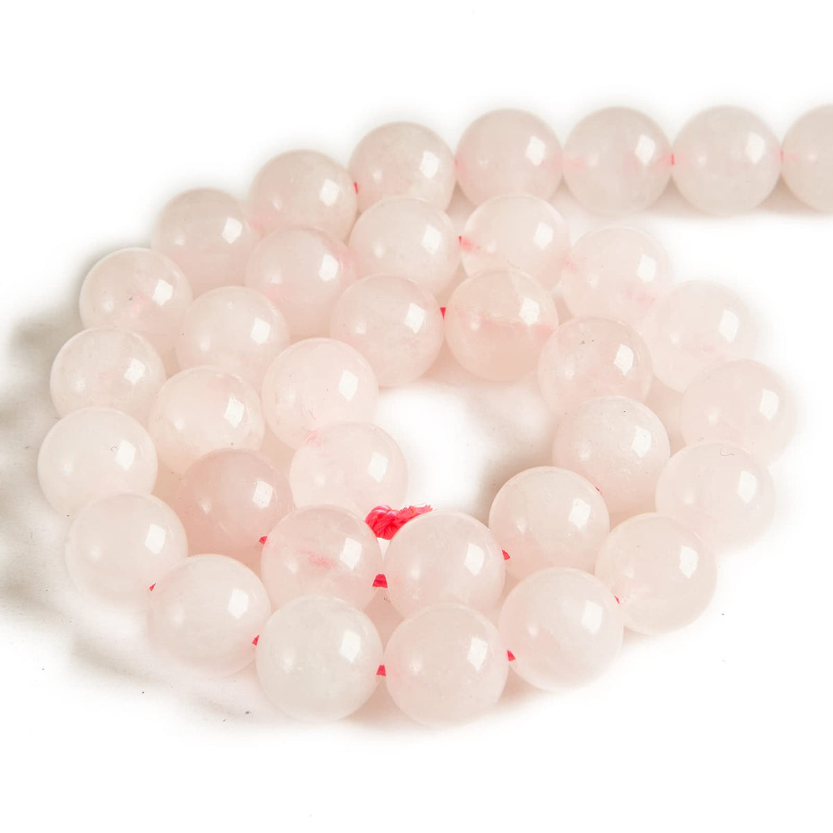 60pcs 6mm Rose Quartz Beads Natural Gemstone Beads Round Loose Beads for Jewelry Making