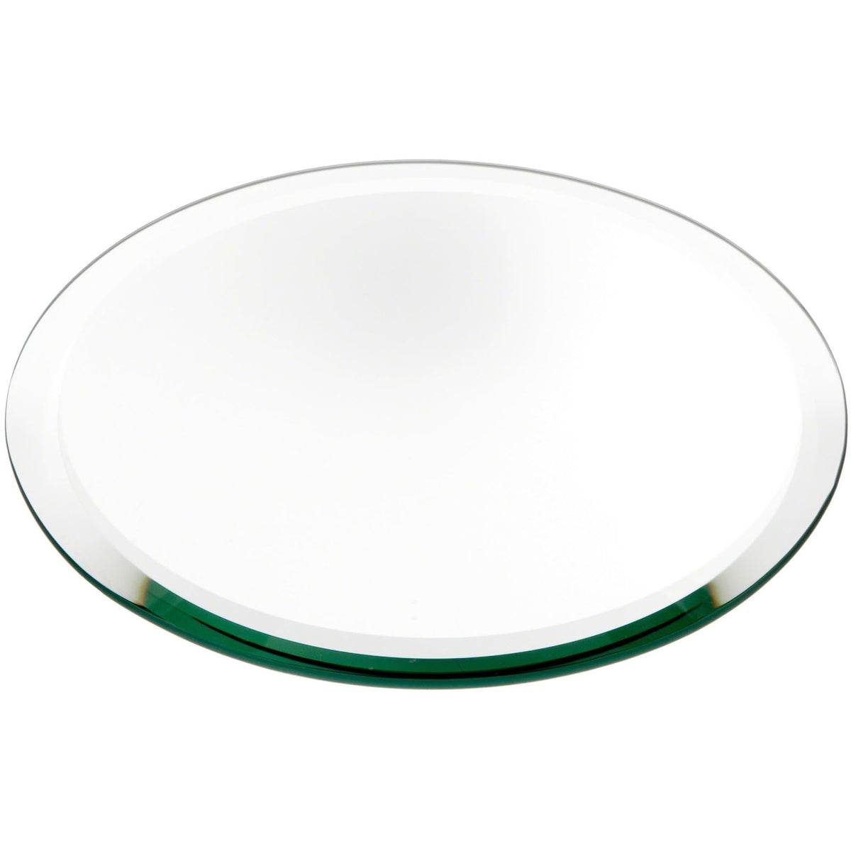 Plymor 8" Round, 5mm Thick Beveled Glass Mirror Circle, Pack of 3
