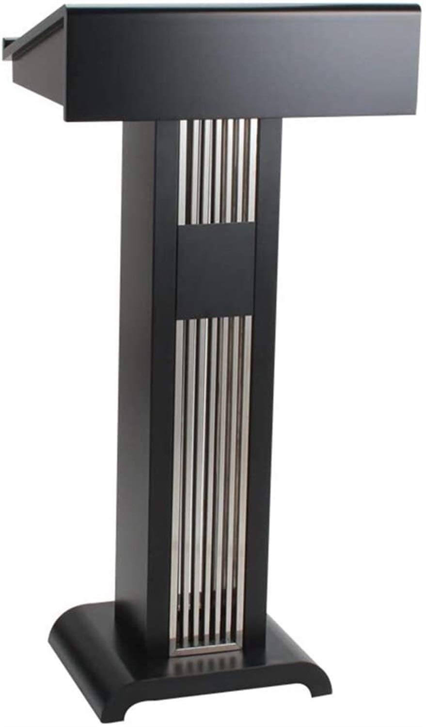 Lectern Podium Stand, Floor Lectern Lecture Platform Speaking Simple Modern Hosting Stage Welcome Table Reception Desk Office Supplies Black