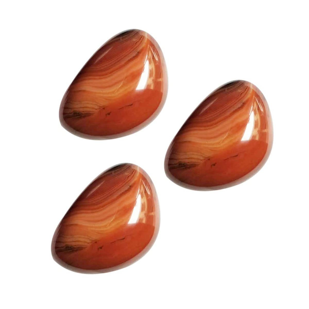 COLLBATH Natural Sardonyx Agate Stones Big Tumbled Healing Crystals for Crafts Meditation Home Decor Positive Energy and Chakra Balancing