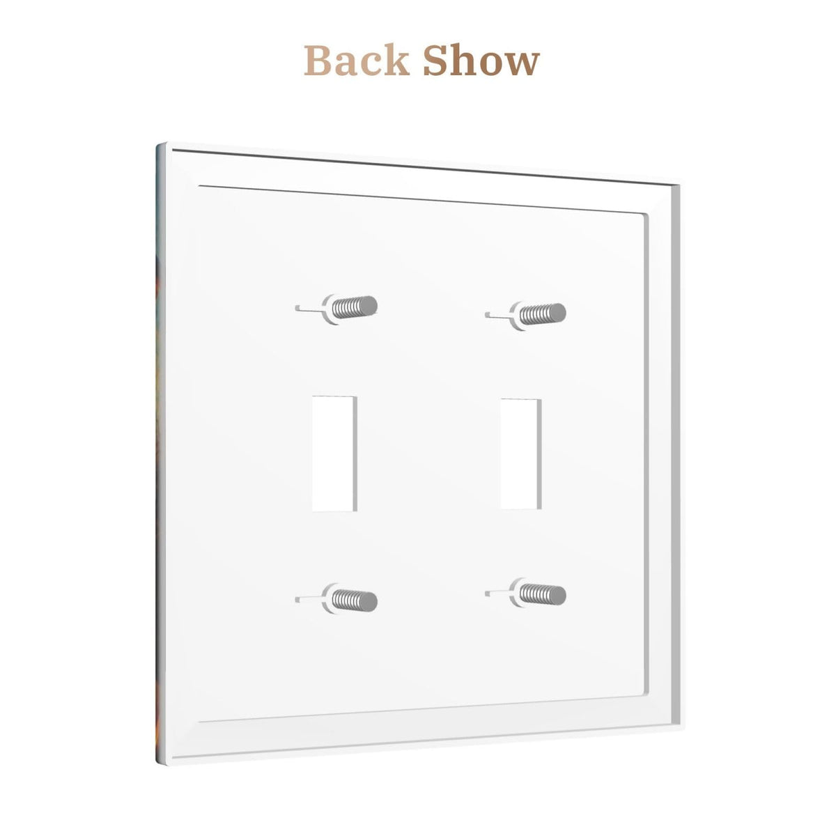 Decorative Art Light Switch Covers Halloween Sky 2 Gang Double Toggle Wall Plate Decorative Switchcover Electrical Switchplate for Home Decor