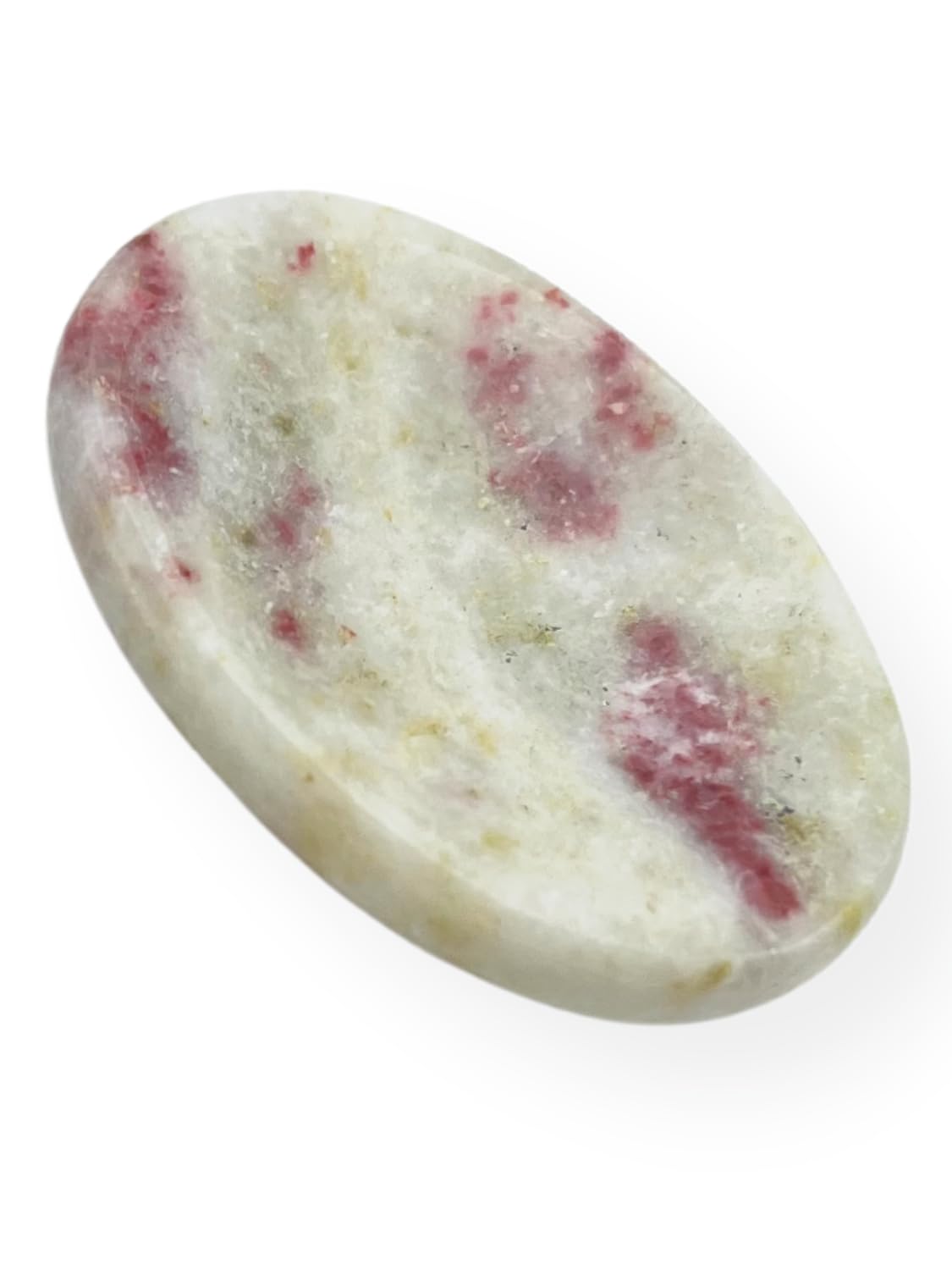 GEMSCITE Cinnabarite Thumb Worry Stones Metaphysical Gemstone Crystal Healing Reiki Men Women Gift FENG Shui Positive Energy Love Wellness Palm Stones Wicca Powerful