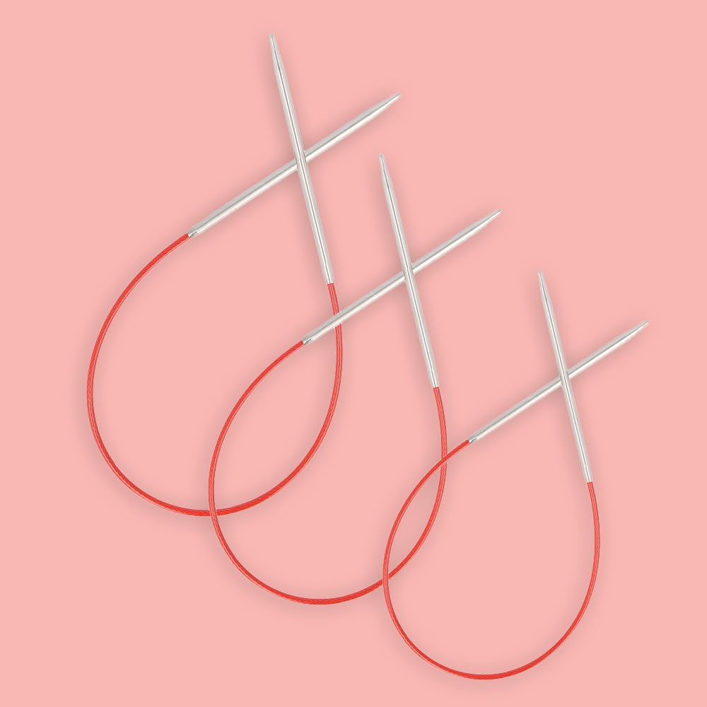 ChiaoGoo 6009-2.5 9-Inch Red Line Circular Knitting Needles, 2.5/3mm