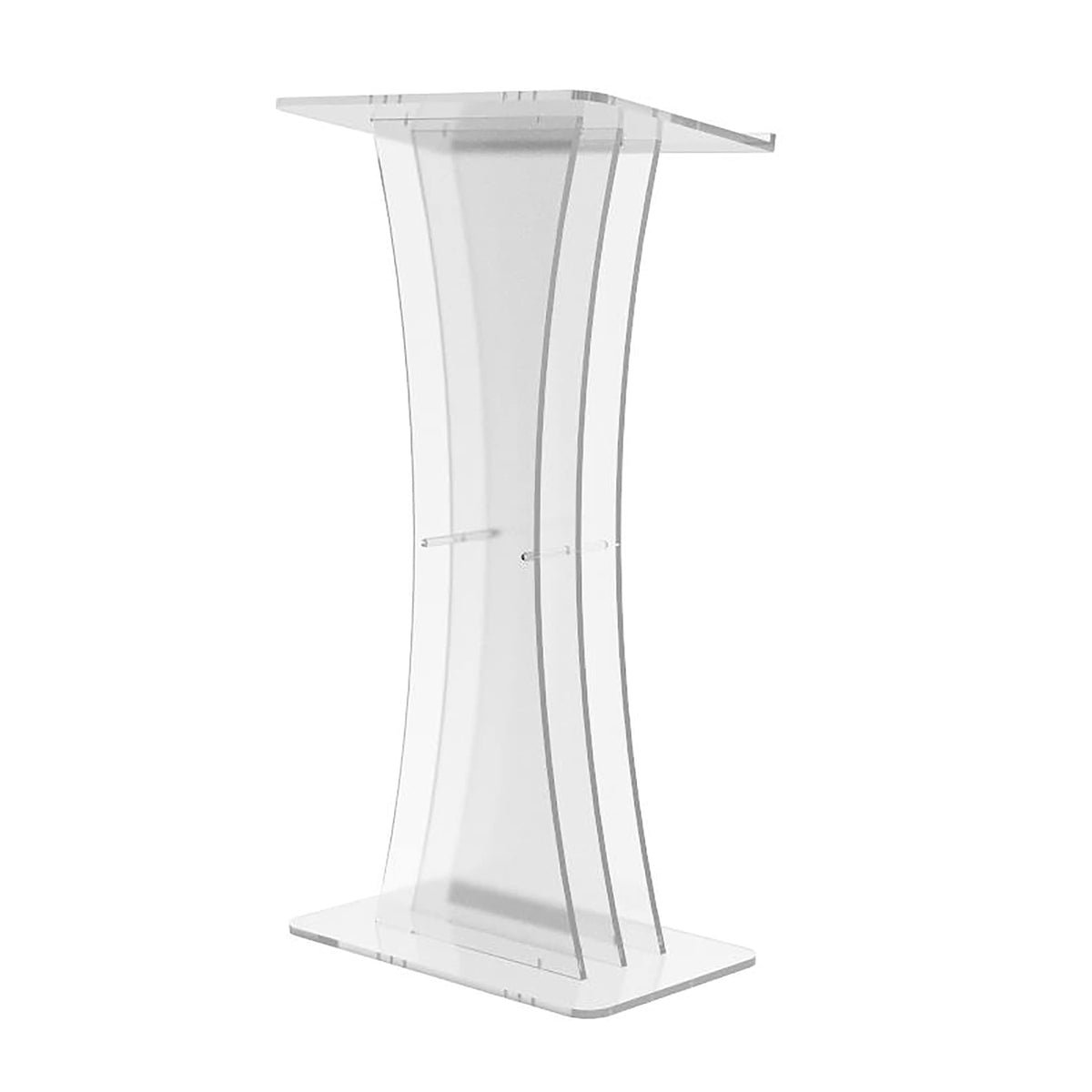 FixtureDisplays® Clear Acrylic Lucite Podium Pulpit Lectern 1803-3