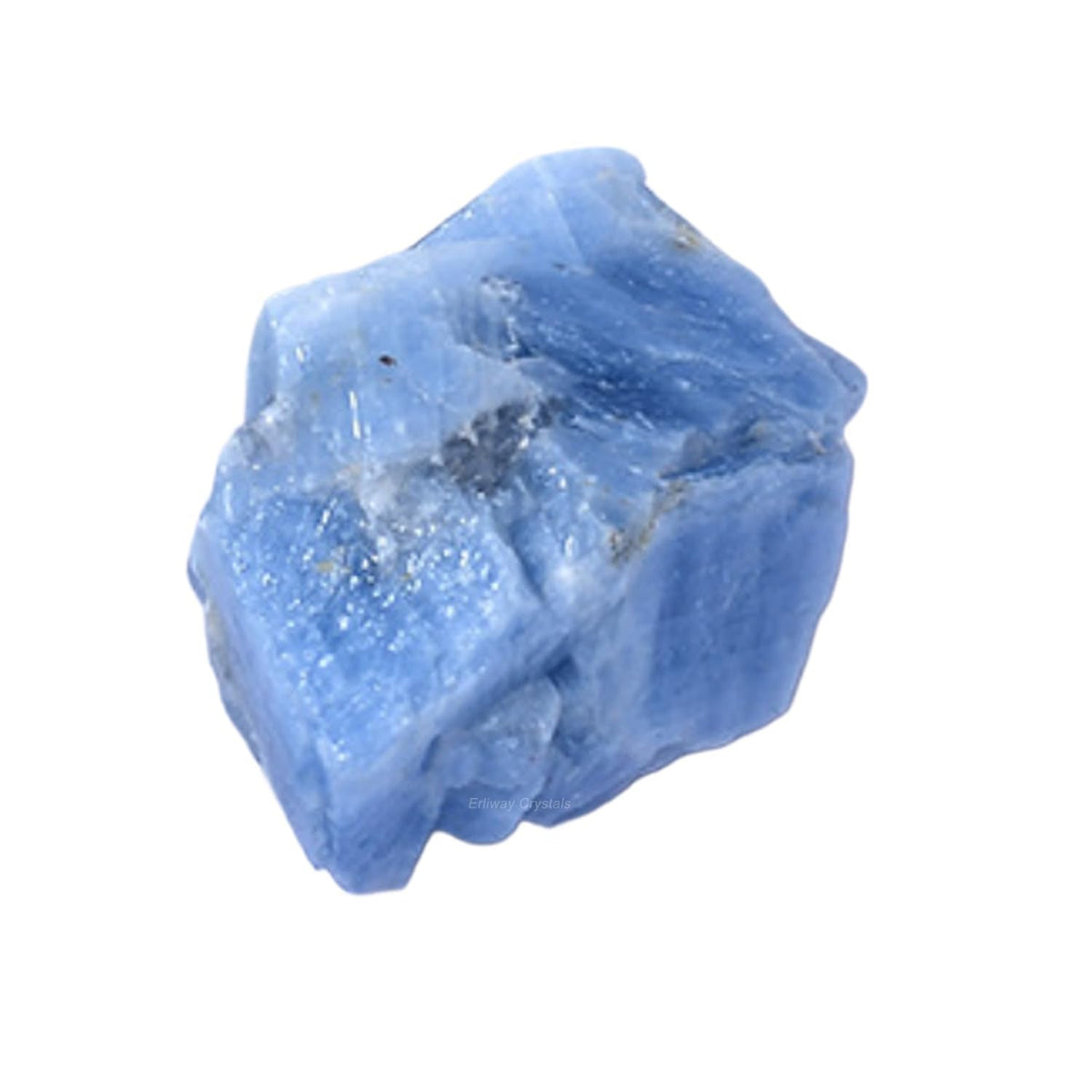 Erliway 1.25-2" Blue Calcite Raw Stone and Healing Crystals, Natural Rough Stone for Tumbling, Cabbing, Fountain Rocks, Decoration, Raw Crystal and Healing Stones for Polishing, Wicca & Reiki