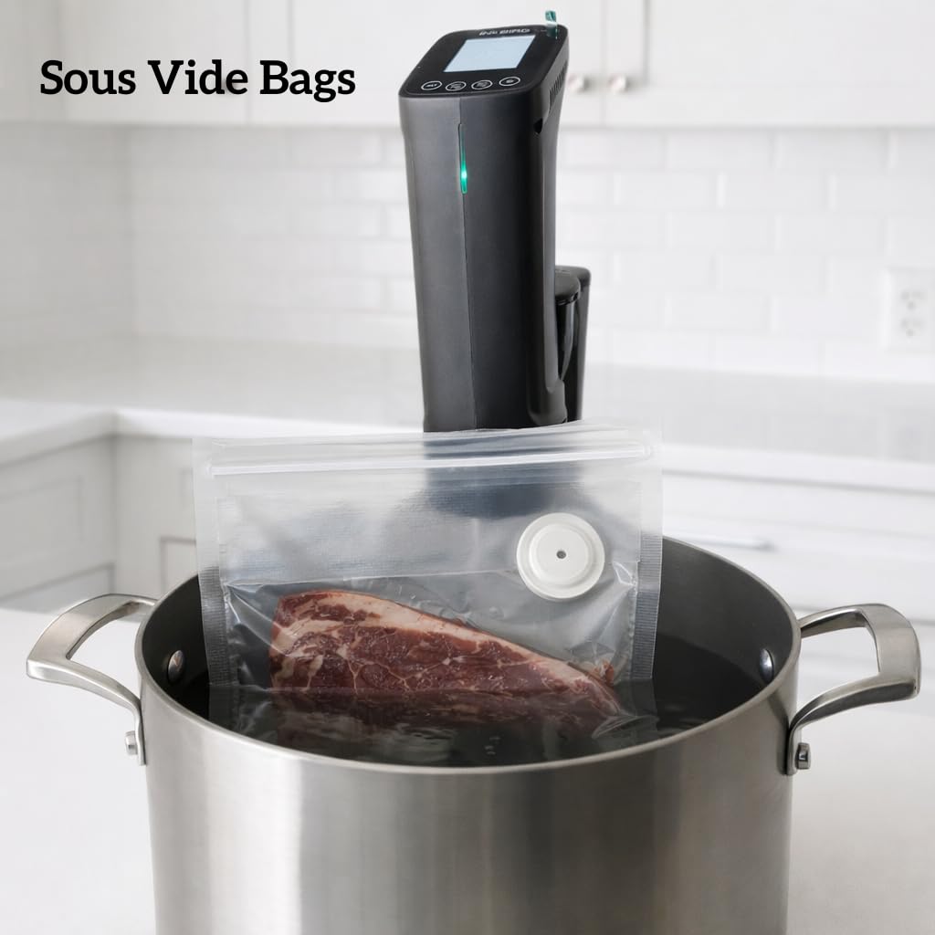 Vacuum Seal Bags,Bags for Compact Vacuum Sealer,Reusable Vacuum Sealer Bags,Small Vacuum Seal Bags(8.3 * 8.7inch) 30pcs