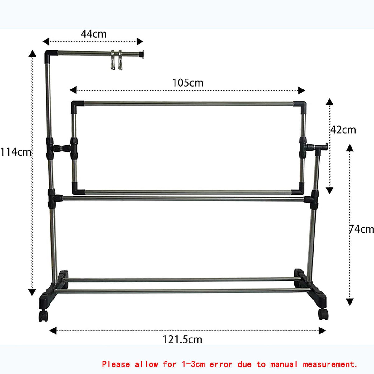 Adjustable Needlework Floor Frame for Art Craft Sewing - Standing Embroidery Lap Table and Cross Stitch Craft Stand, Ideal Holder for Crafting Enthusiasts.