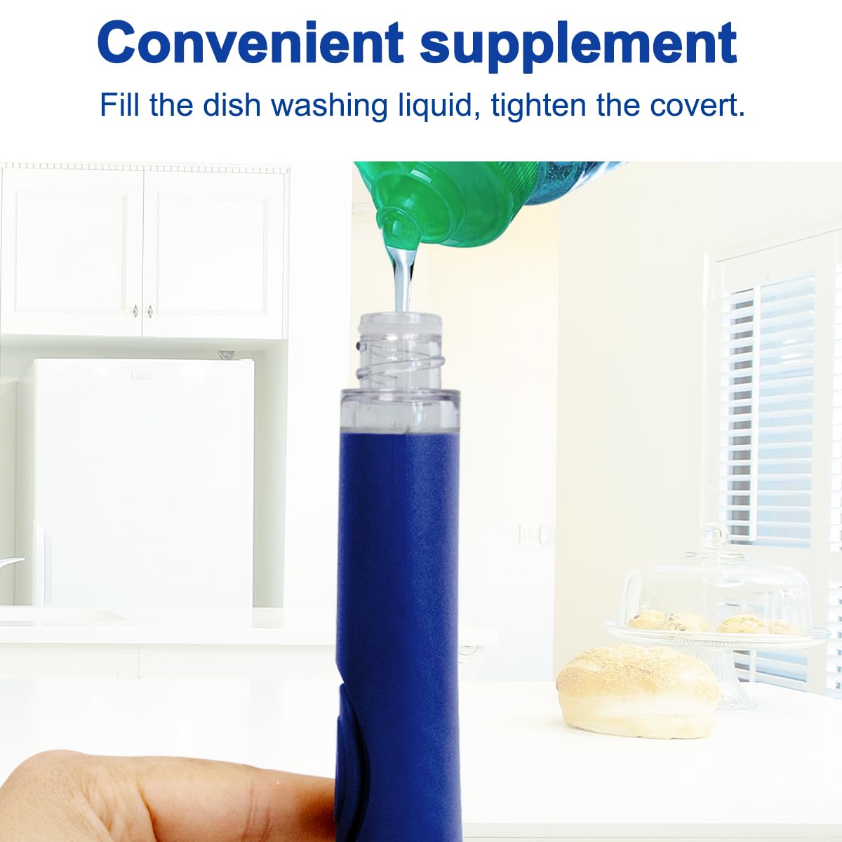 CELOX Dish Wand, Non-Scratch Dish Scrubber with soap Dispenser