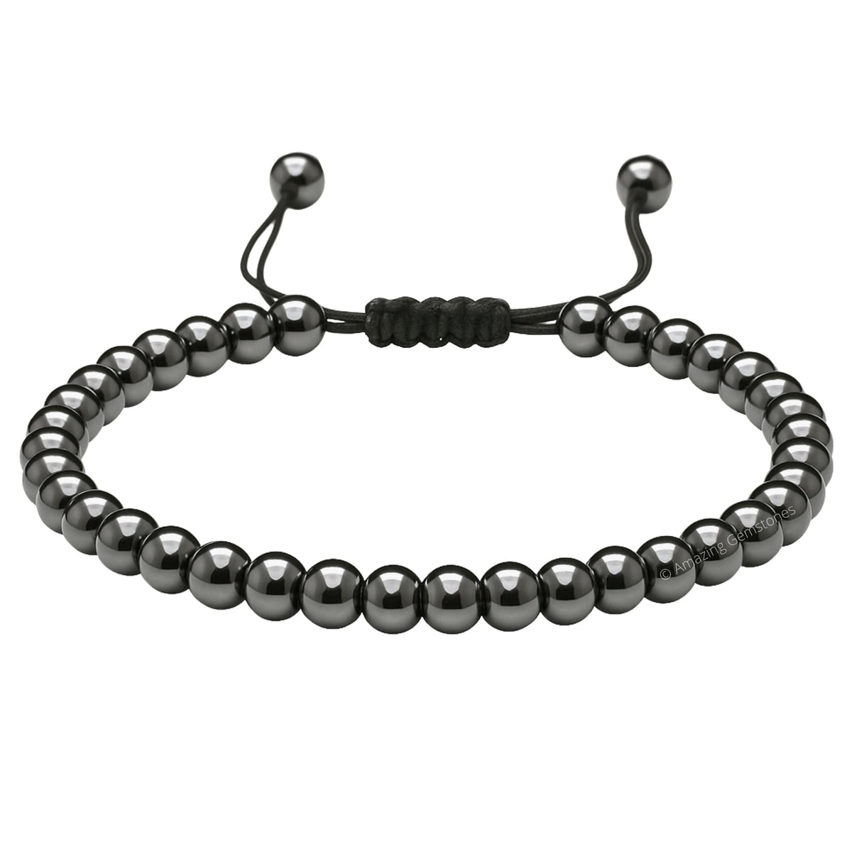 Amazing Gemstone Hematite Anklet Ankle Bracelet for Women - Adjustable Stone Anklets for Everyday Wear, Elegant Gift Jewelry for Mom, Sister or Friend