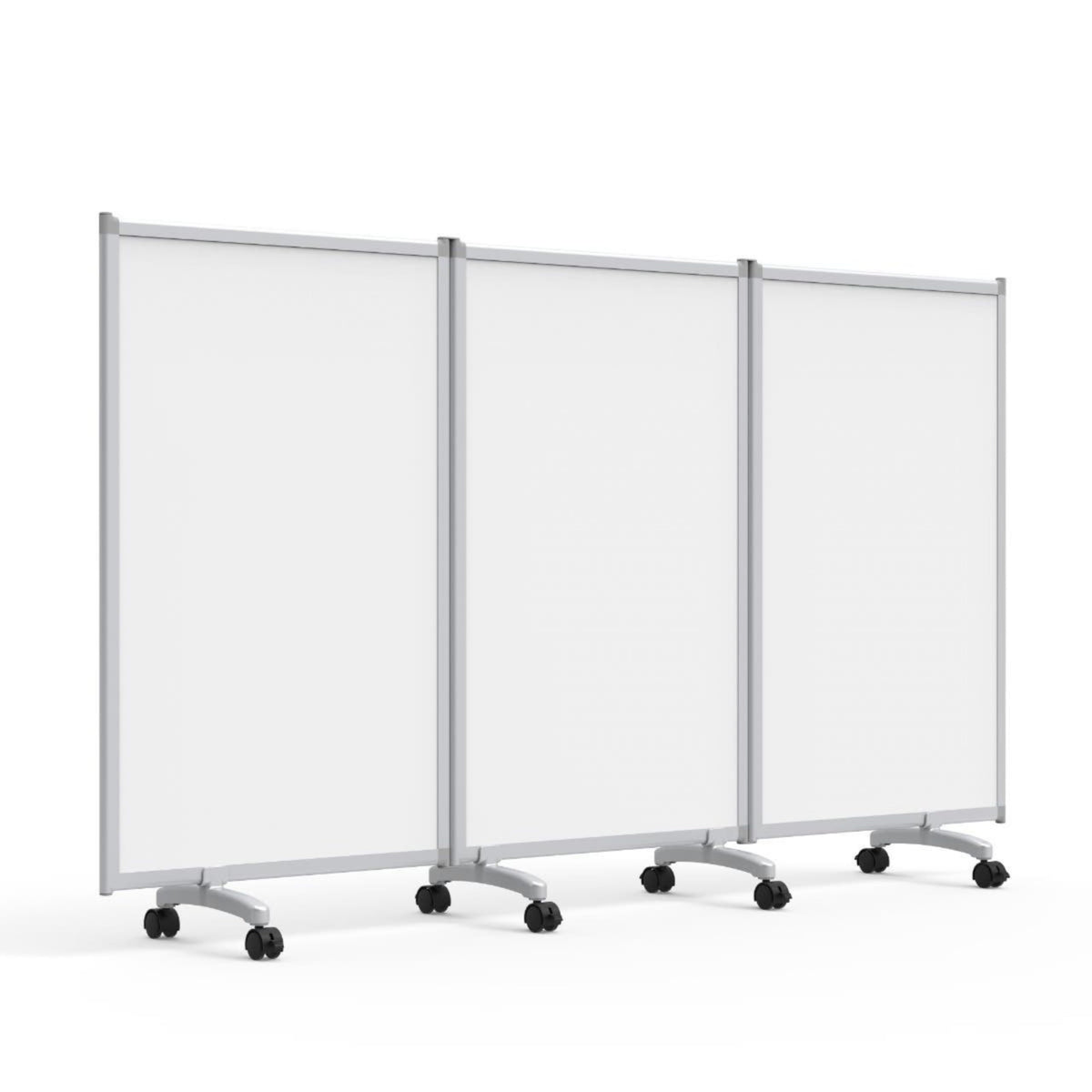 Luxor MB9152WW 3-Panel Mobile Magnetic Whiteboard Room Divider