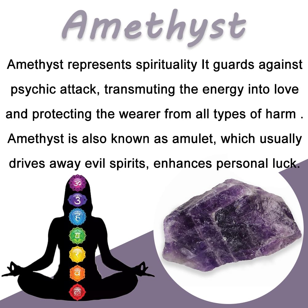 2PCS Natural Raw Stone Healing Crystals Bulk Healing Gemstones for Reiki Tumbling Fountain Rocks Meditation Garden Home Decor (Amethyst)