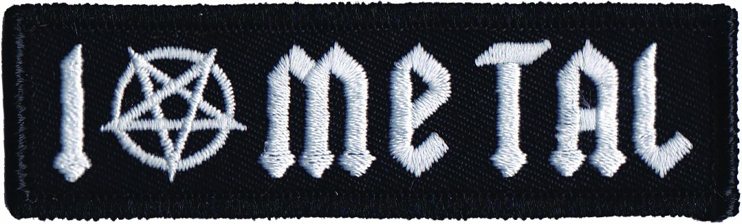 Application Music Themed I Love Metal Patch