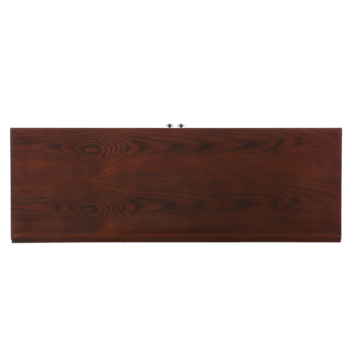 SEI Furniture - Camino Mission Faux Slate Sideboard And Display Curio - Transitional Design, Brown Finish - Ideal for Living Room, Dining Room (CM2900)
